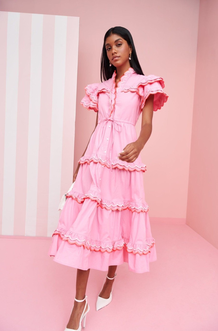 Online Celia B Eden Dress Pink